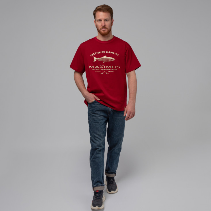 Футболка Maximus красная 2XL ( MCTSRXXL)