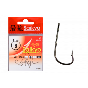 Крючки Saikyo KH-10006 Sode Ring BN № 6 (10шт)
