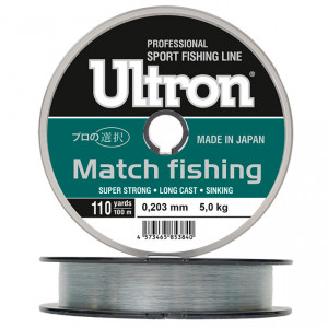 ULTRON Match Fishing, 100 м, светло-голубой (0,165..