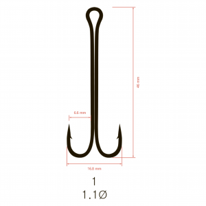 Крючки двойные Saikyo KH-11040 Double Hook (A-Long..