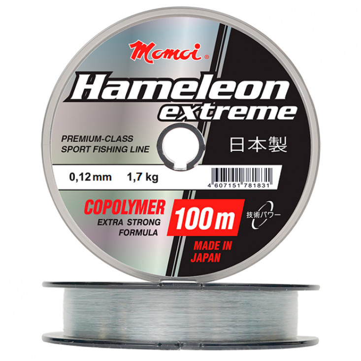 Momoi Hameleon Extreme, 100 м, прозрачная (0,12 мм, 1,7 кг)